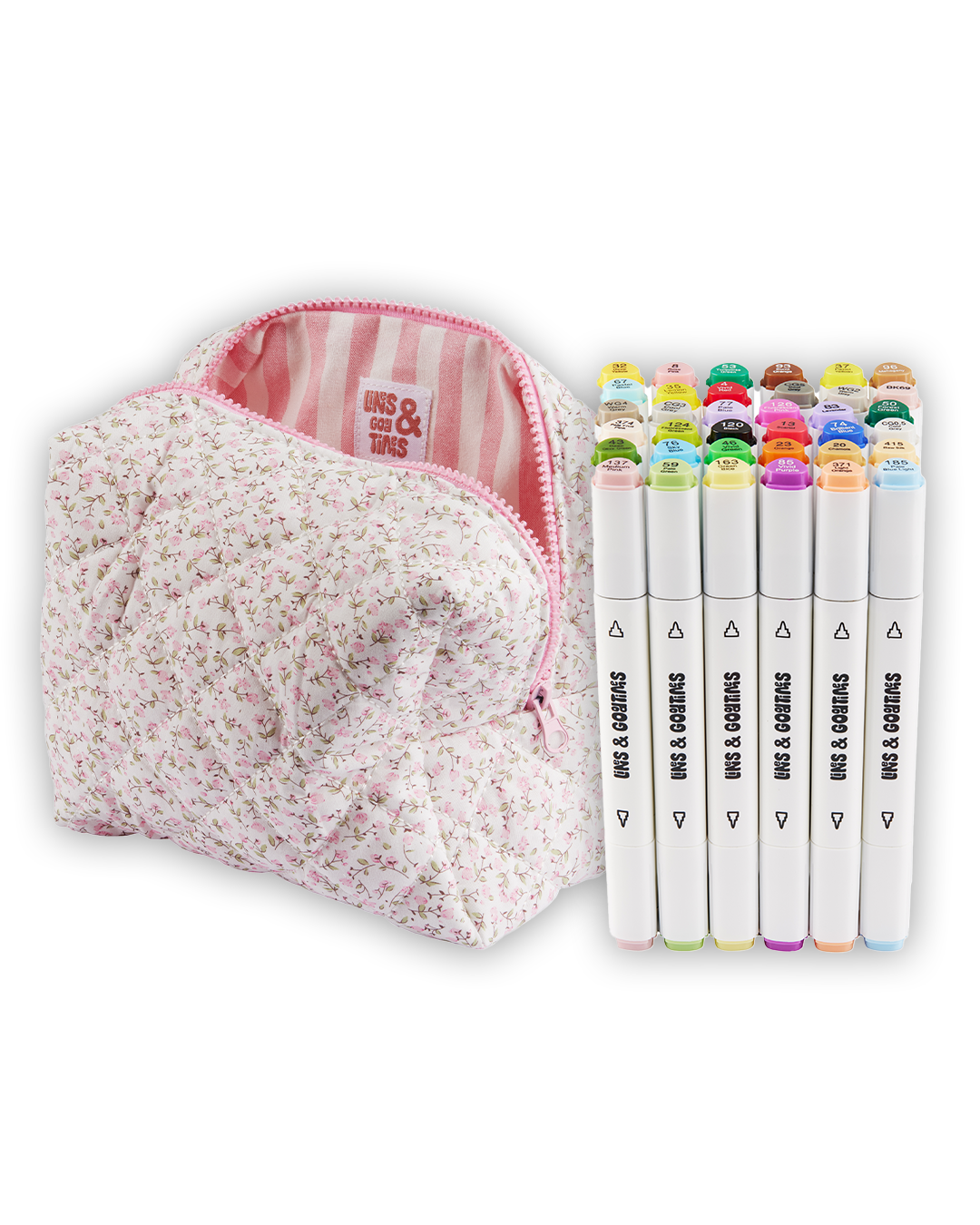 Alkohol-Marker PRO - 36 Farben inkl. Rosa Blumenbeutel