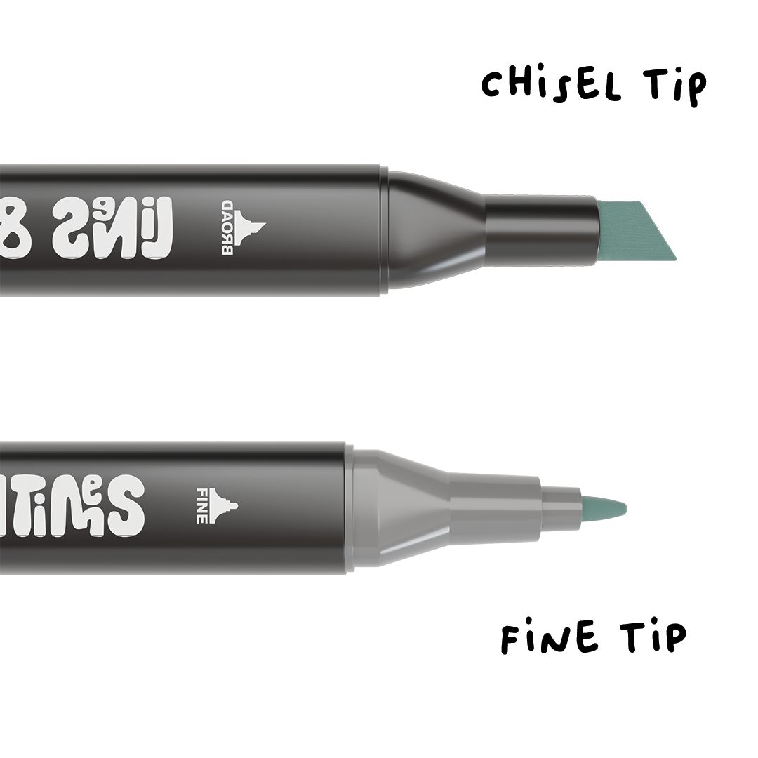 36 Alcohol Marker – Starter Set mit kleinen Makeln