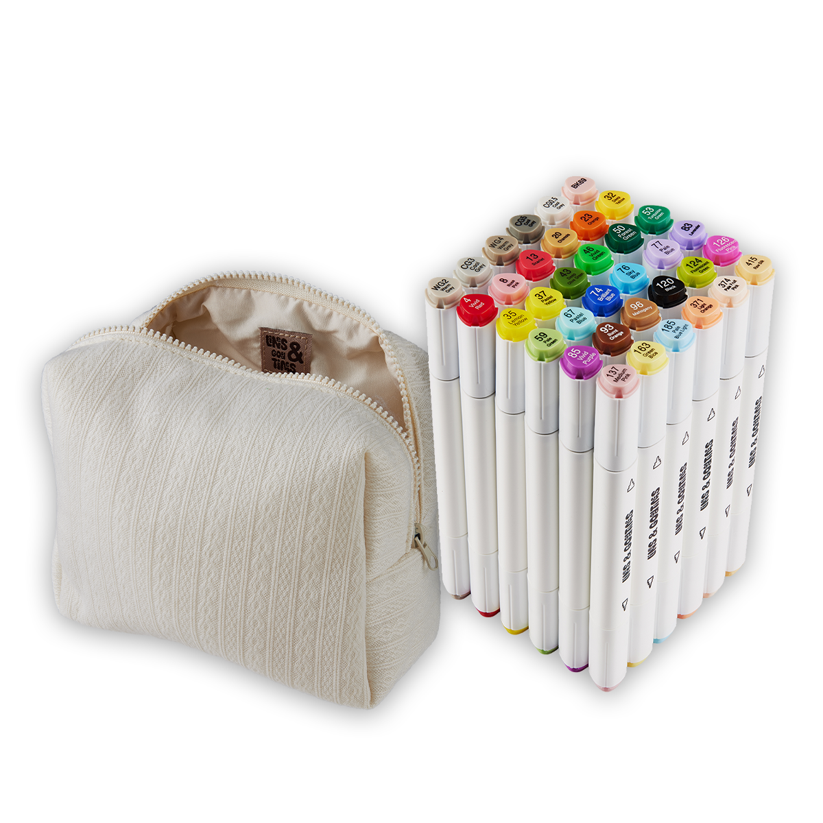 Alkohol-Marker PRO - 36 Farben inkl. Zopfmuster-Beutel