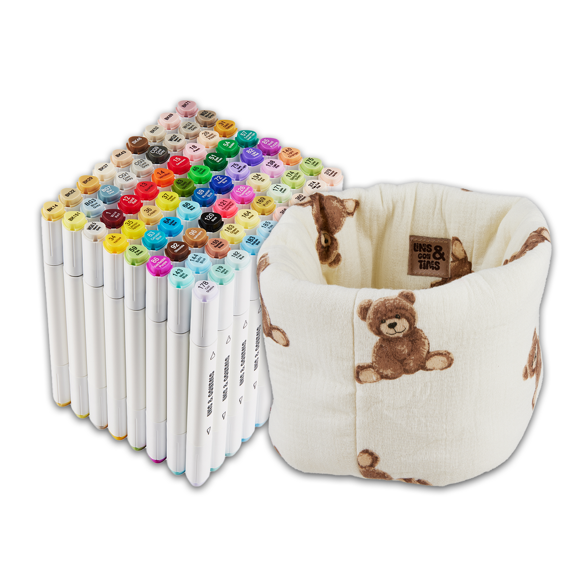 Alkohol-Marker PRO - 72 Farben inkl. Bear Bucket