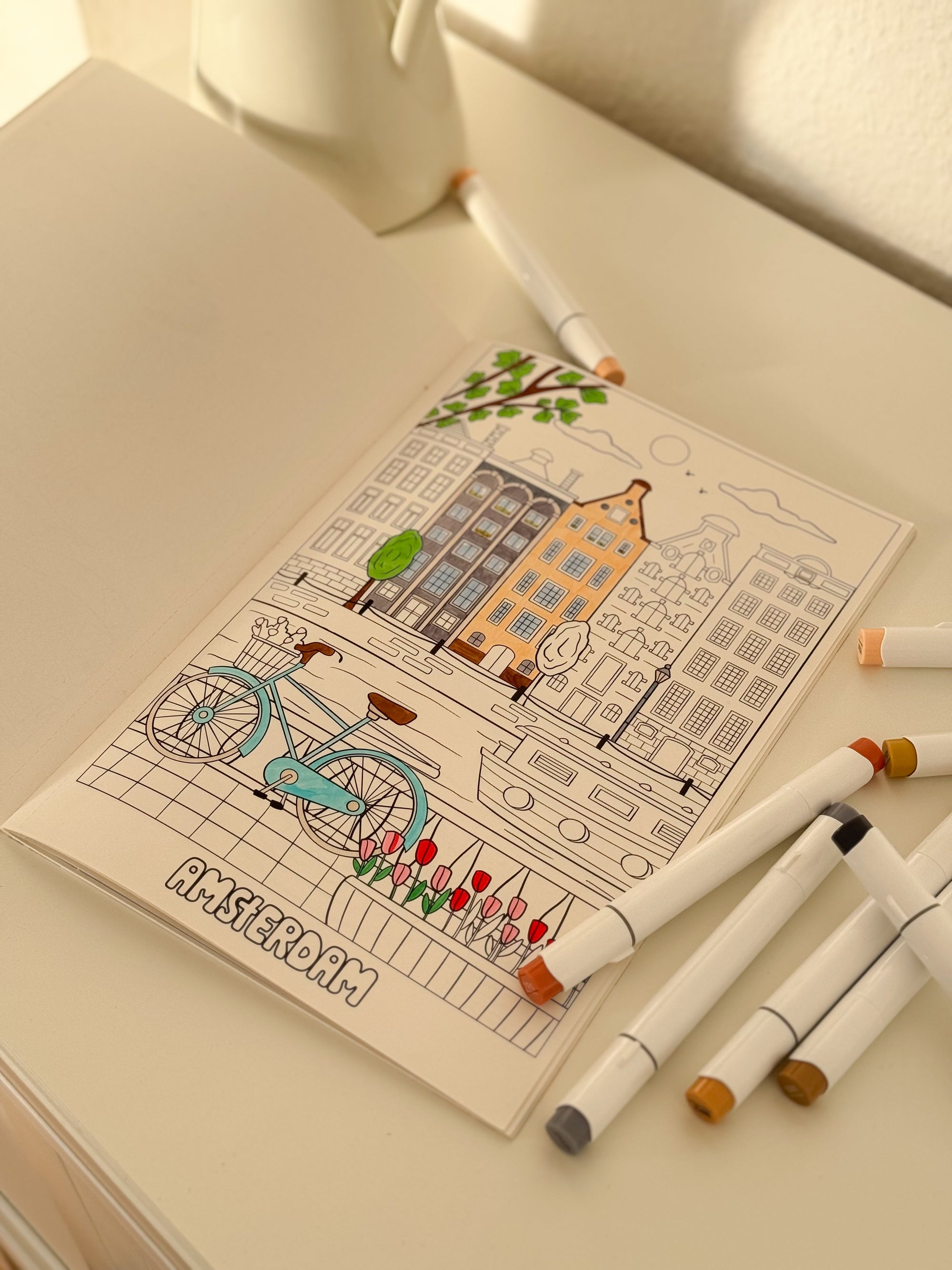 Summer in Europe - Coloring Book