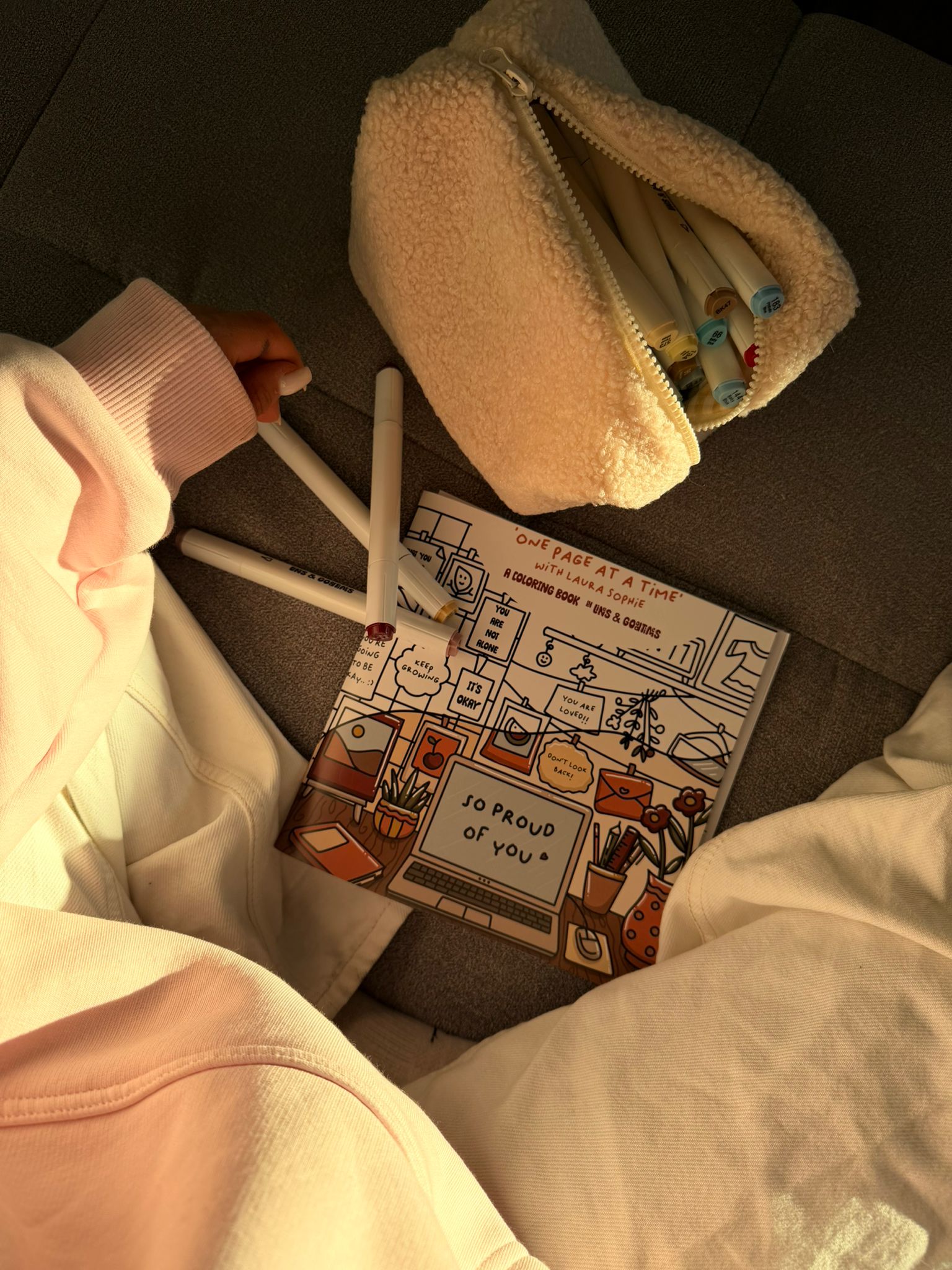 One Page at a Time by Laura Sophie - 'Mental Health' Coloring Book