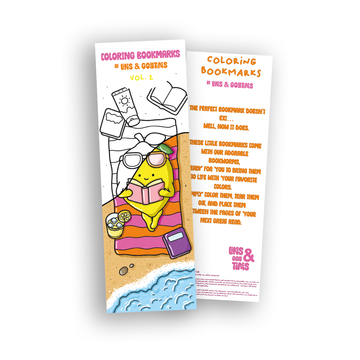 Cozy Bookmarks Vol. 2 - Coloring Lesezeichen