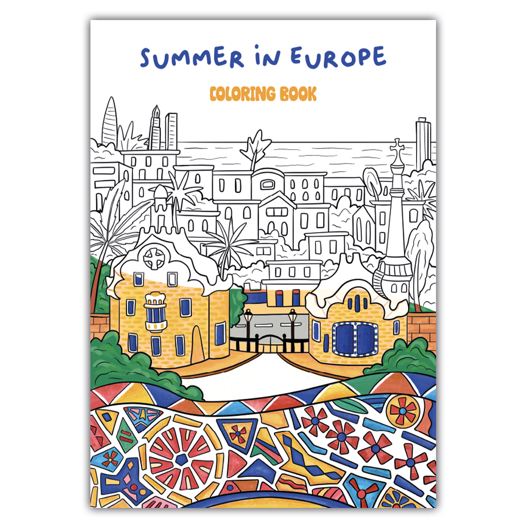 Summer in Europe - Coloring Book